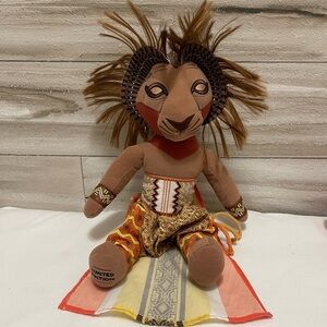 Disney Simba The Lion King  Broadway Musical Limited Edition Plush 16" Large